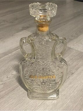 Vintage 1953 Old Charter Bourbon Whiskey Glass Decanter Bottle w/ Stopper